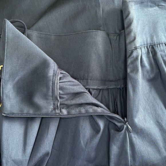 Zara Navy Blue A-line Skirt - Picture 7 of 9